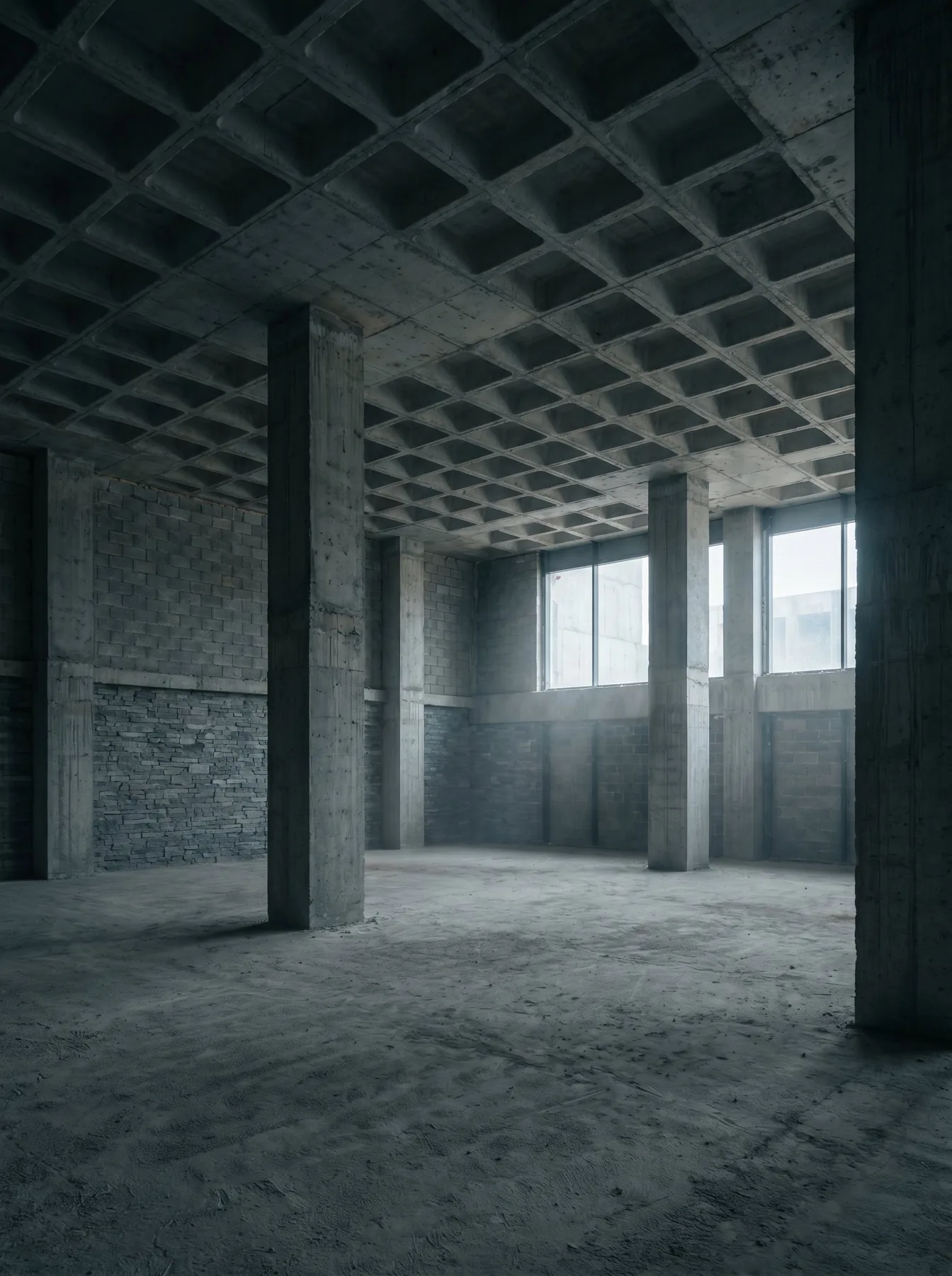A bare shell, waiting to be built