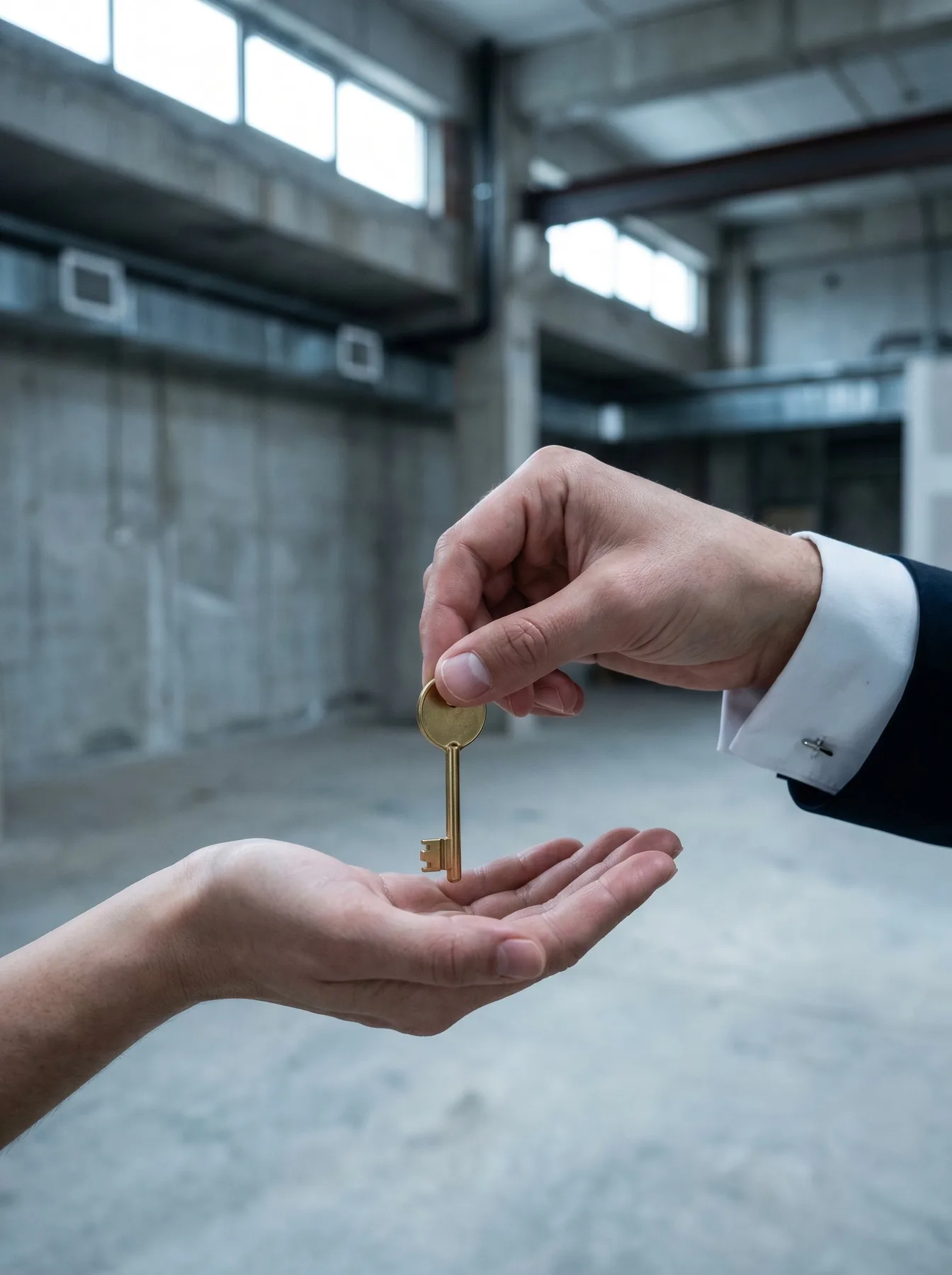 A key handed back at project completion