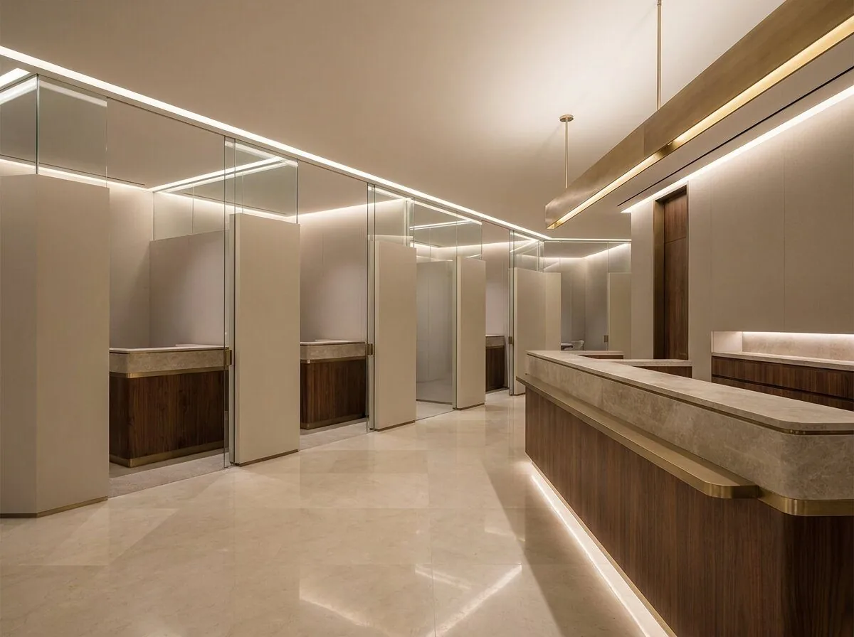 Banking interior — counters, security and brand standards